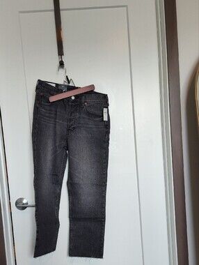 GAP Cheeky Straight High-Rise Women's Jeans in Dark Gray